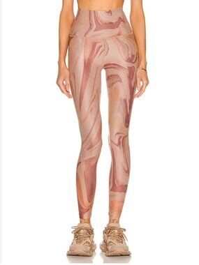 Beyond Yoga Spacedye Caught in the Midi High Waisted Legging Marble Chai size S